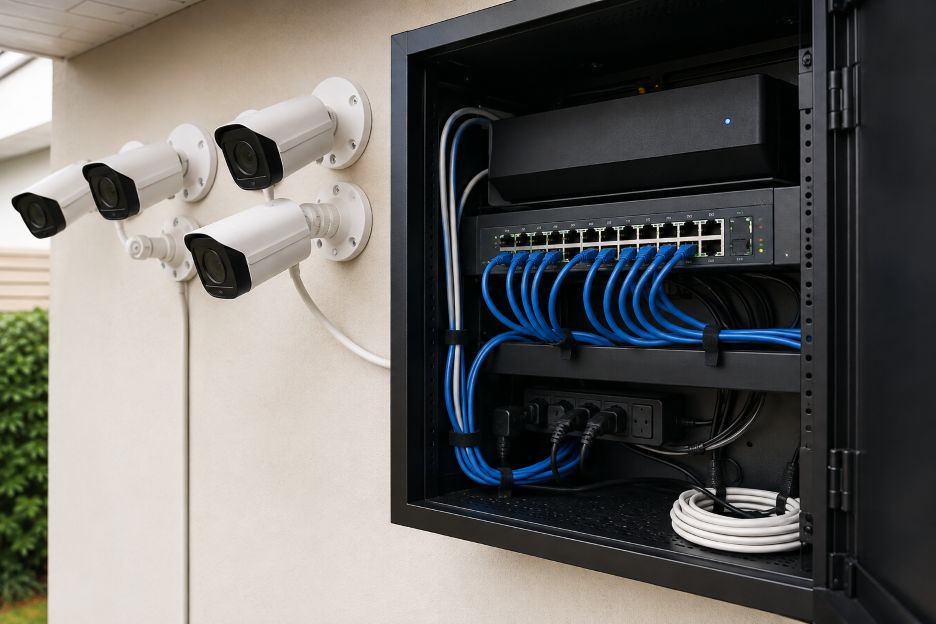 modern home CCTV installation